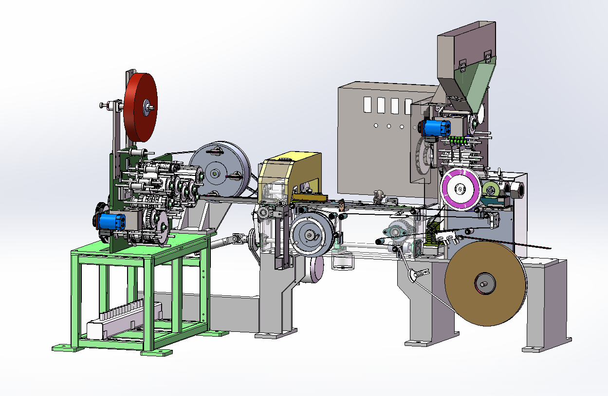 Hollow cigarette tube making machine