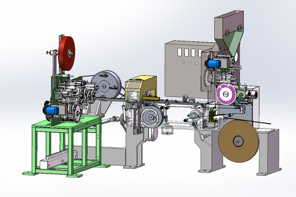 Hollow cigarette tube making machine